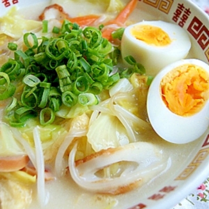 中華スープと牛乳で◎ミルクラーメン